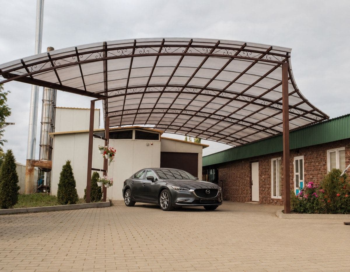 Copertină metalică IL306 Arc — Arcuită