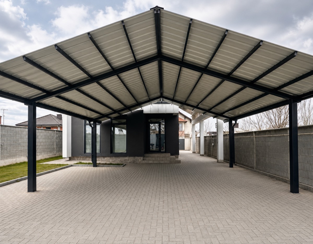Copertină metalică IL306 2 Ape — În două ape