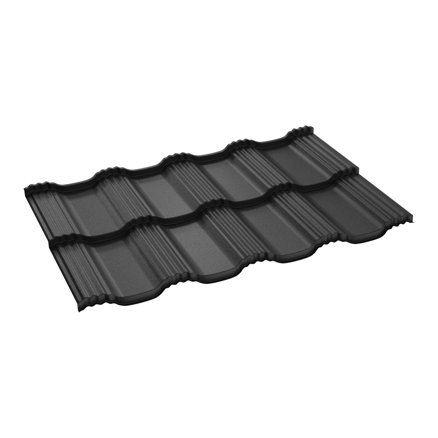 Țiglă metalică Madrid, negru RAL 9005
