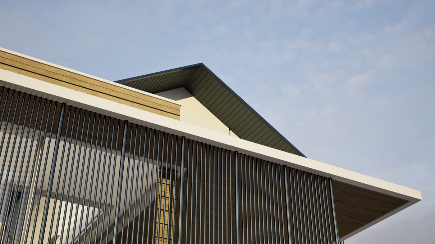 Soffit metalic Imperlux, detaliu antracit